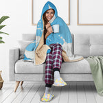 Milk Splash Print Hooded Blanket