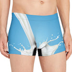 Milk Splash Print Men's Boxer Briefs