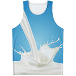 Milk Splash Print Men's Tank Top