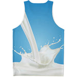 Milk Splash Print Men's Tank Top