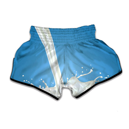 Milk Splash Print Muay Thai Boxing Shorts
