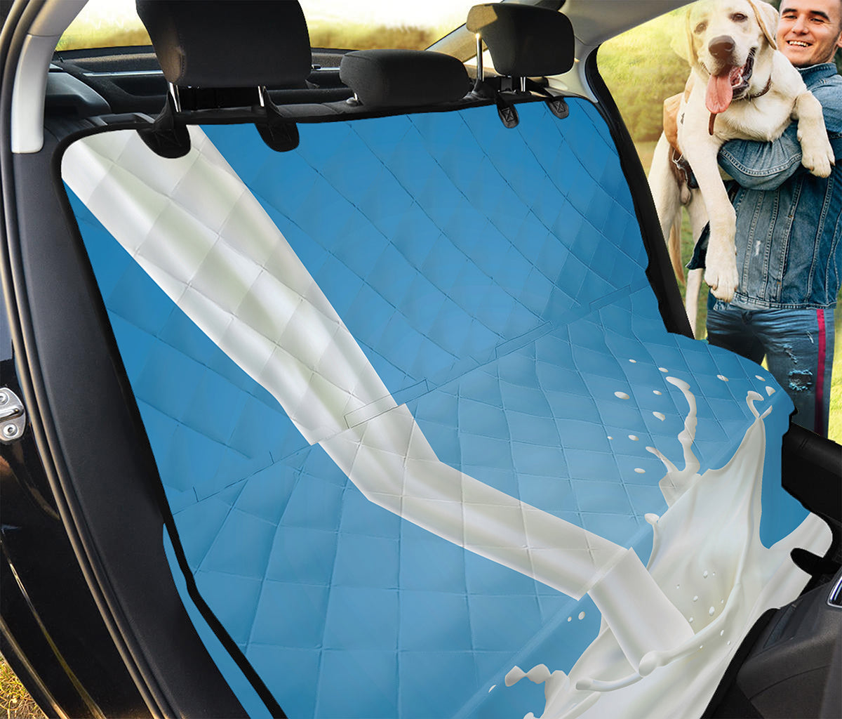 Milk Splash Print Pet Car Back Seat Cover