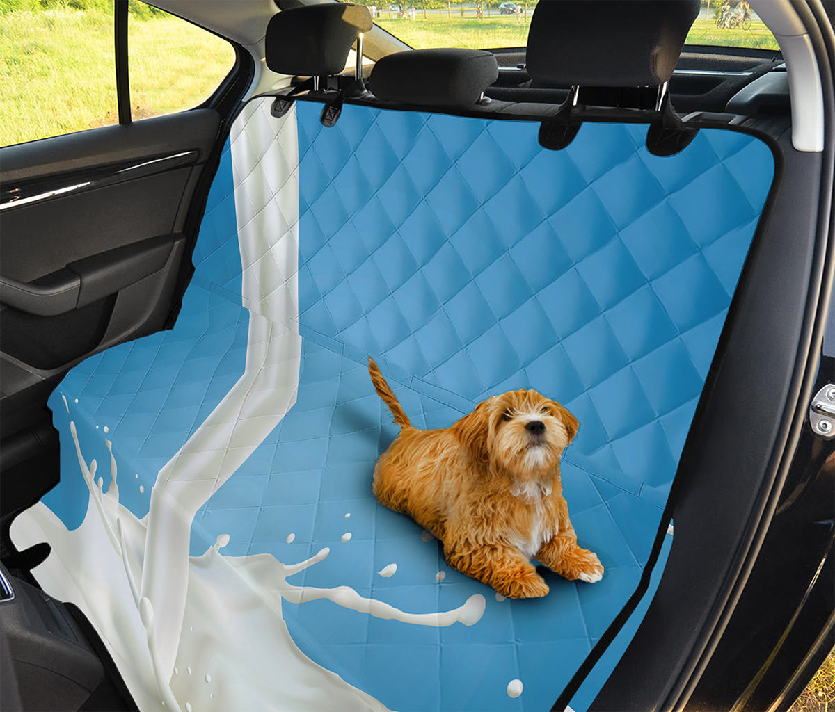 Milk Splash Print Pet Car Back Seat Cover