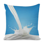 Milk Splash Print Pillow Cover