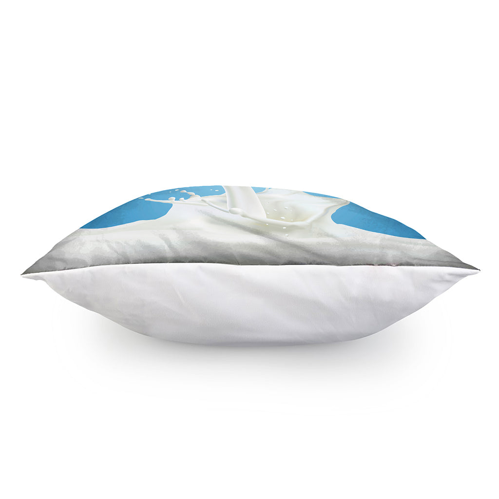 Milk Splash Print Pillow Cover
