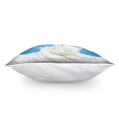 Milk Splash Print Pillow Cover