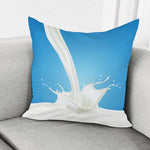 Milk Splash Print Pillow Cover