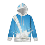 Milk Splash Print Pullover Hoodie