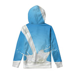 Milk Splash Print Pullover Hoodie