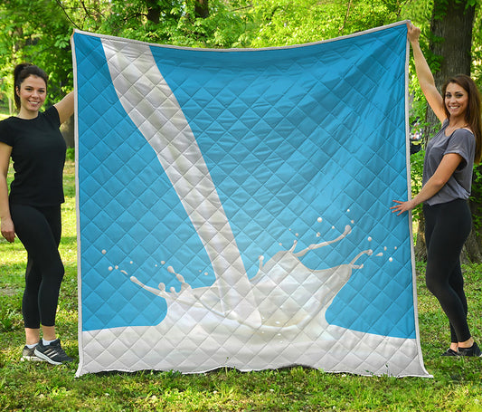 Milk Splash Print Quilt