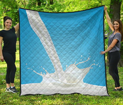 Milk Splash Print Quilt