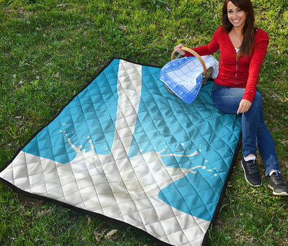 Milk Splash Print Quilt