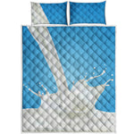 Milk Splash Print Quilt Bed Set
