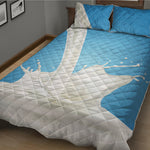 Milk Splash Print Quilt Bed Set