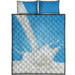 Milk Splash Print Quilt Bed Set