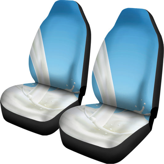 Milk Splash Print Universal Fit Car Seat Covers
