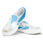 Milk Splash Print White Slip On Shoes