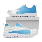 Milk Splash Print White Sneakers