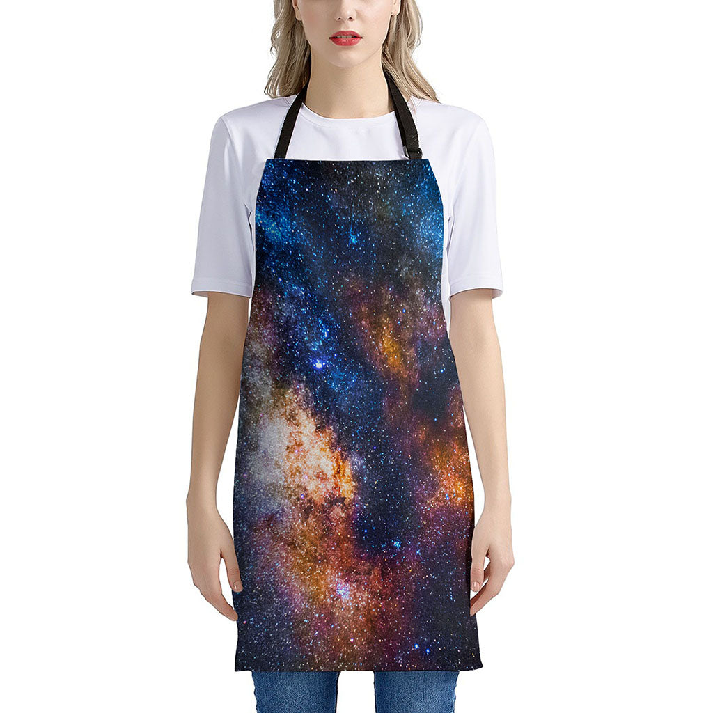 Milky Way Universe Galaxy Space Print Apron