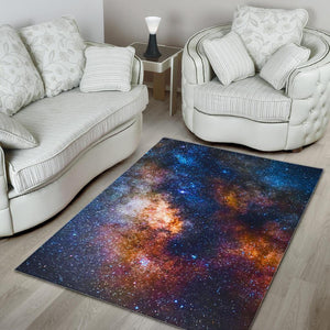 Milky Way Universe Galaxy Space Print Area Rug GearFrost