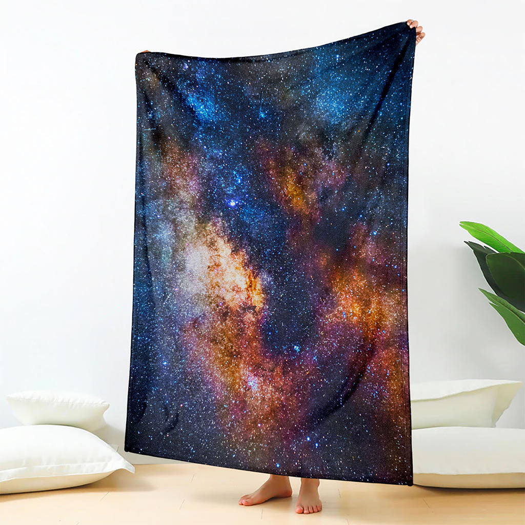 Milky Way Universe Galaxy Space Print Blanket
