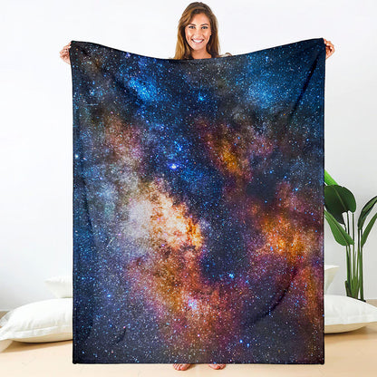 Milky Way Universe Galaxy Space Print Blanket
