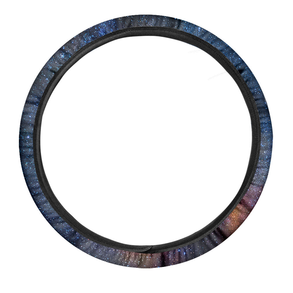 Milky Way Universe Galaxy Space Print Car Steering Wheel Cover
