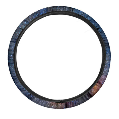 Milky Way Universe Galaxy Space Print Car Steering Wheel Cover