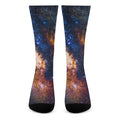 Milky Way Universe Galaxy Space Print Crew Socks