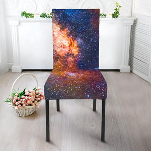 Milky Way Universe Galaxy Space Print Dining Chair Slipcover