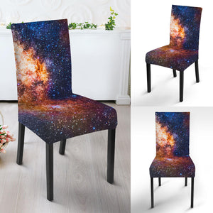 Milky Way Universe Galaxy Space Print Dining Chair Slipcover