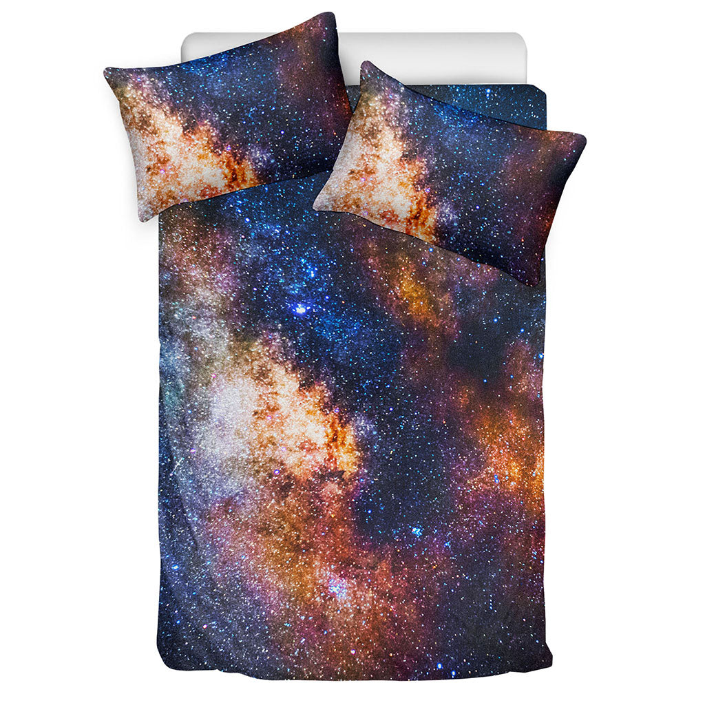 Milky Way Universe Galaxy Space Print Duvet Cover Bedding Set