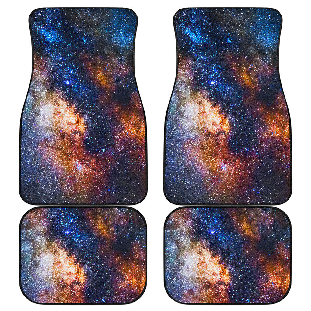 Milky Way Universe Galaxy Space Print Front and Back Car Floor Mats