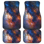 Milky Way Universe Galaxy Space Print Front and Back Car Floor Mats