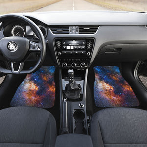 Milky Way Universe Galaxy Space Print Front and Back Car Floor Mats