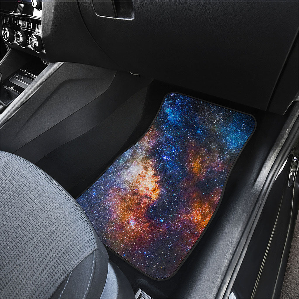 Milky Way Universe Galaxy Space Print Front and Back Car Floor Mats