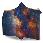 Milky Way Universe Galaxy Space Print Hooded Blanket