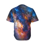 Milky Way Universe Galaxy Space Print Men's Baseball Jersey
