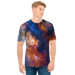 Milky Way Universe Galaxy Space Print Men's T-Shirt