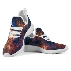 Milky Way Universe Galaxy Space Print Mesh Knit Shoes GearFrost