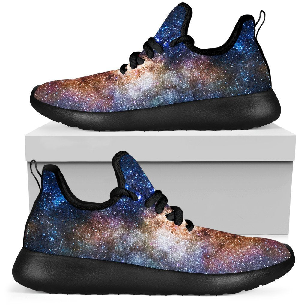 Milky Way Universe Galaxy Space Print Mesh Knit Shoes GearFrost
