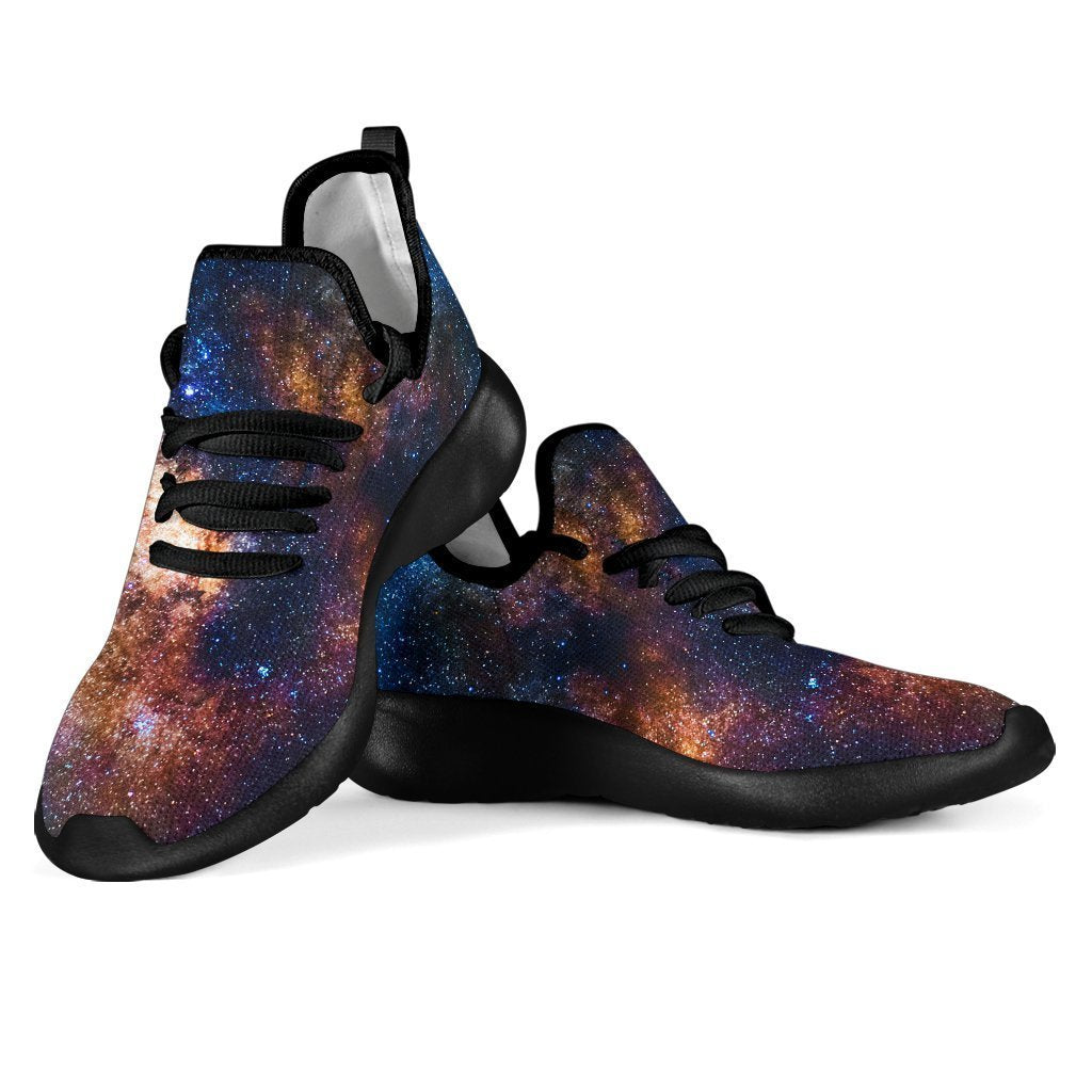 Milky Way Universe Galaxy Space Print Mesh Knit Shoes GearFrost