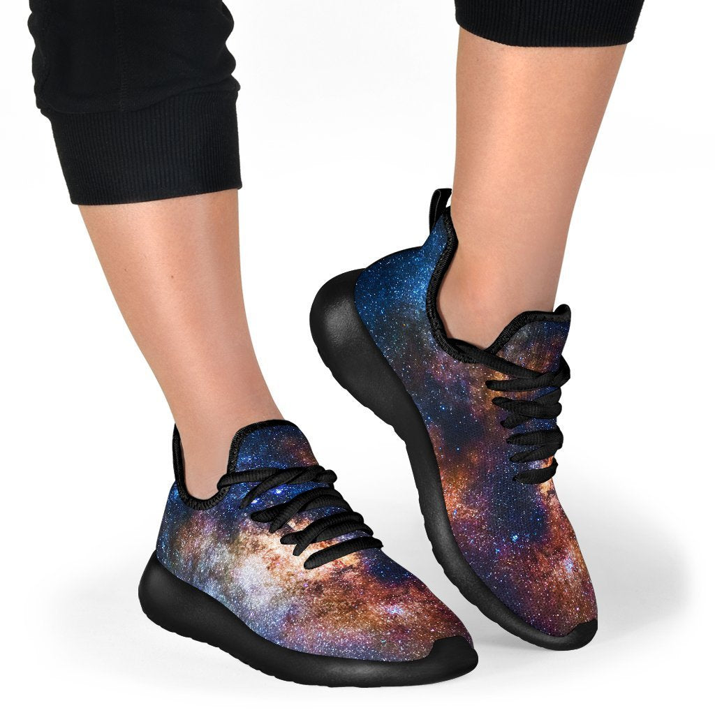 Milky Way Universe Galaxy Space Print Mesh Knit Shoes GearFrost