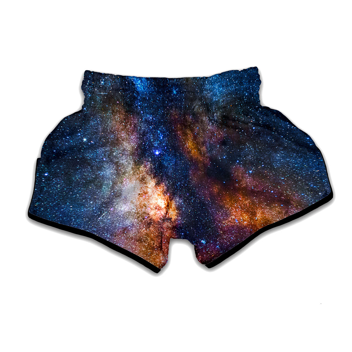 Milky Way Universe Galaxy Space Print Muay Thai Boxing Shorts