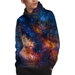 Milky Way Universe Galaxy Space Print Pullover Hoodie