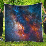 Milky Way Universe Galaxy Space Print Quilt