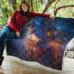Milky Way Universe Galaxy Space Print Quilt