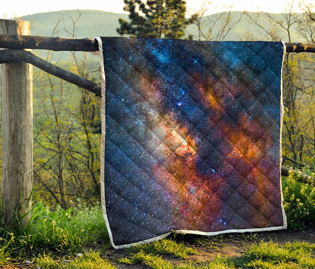 Milky Way Universe Galaxy Space Print Quilt