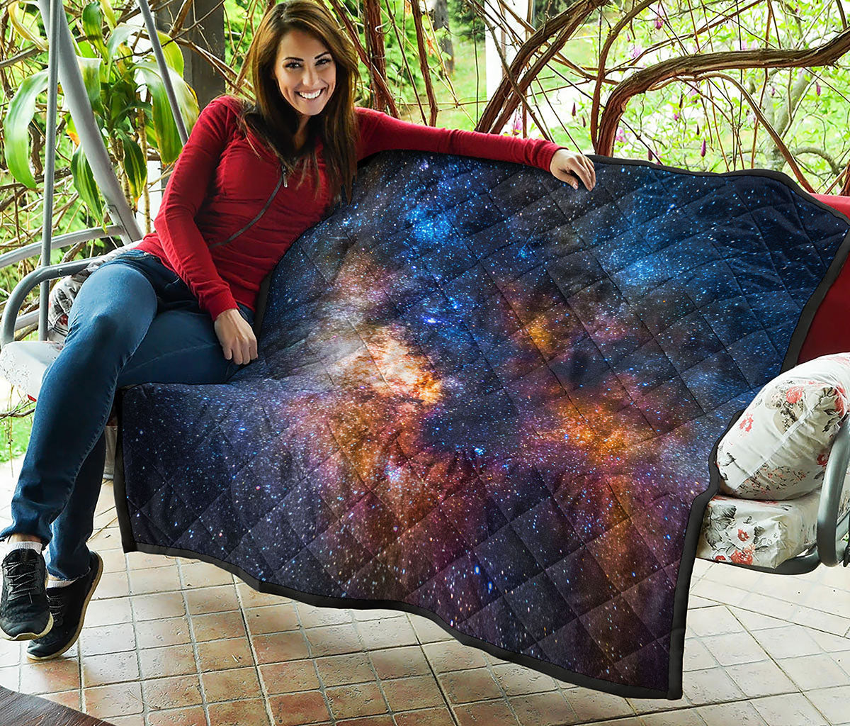 Milky Way Universe Galaxy Space Print Quilt