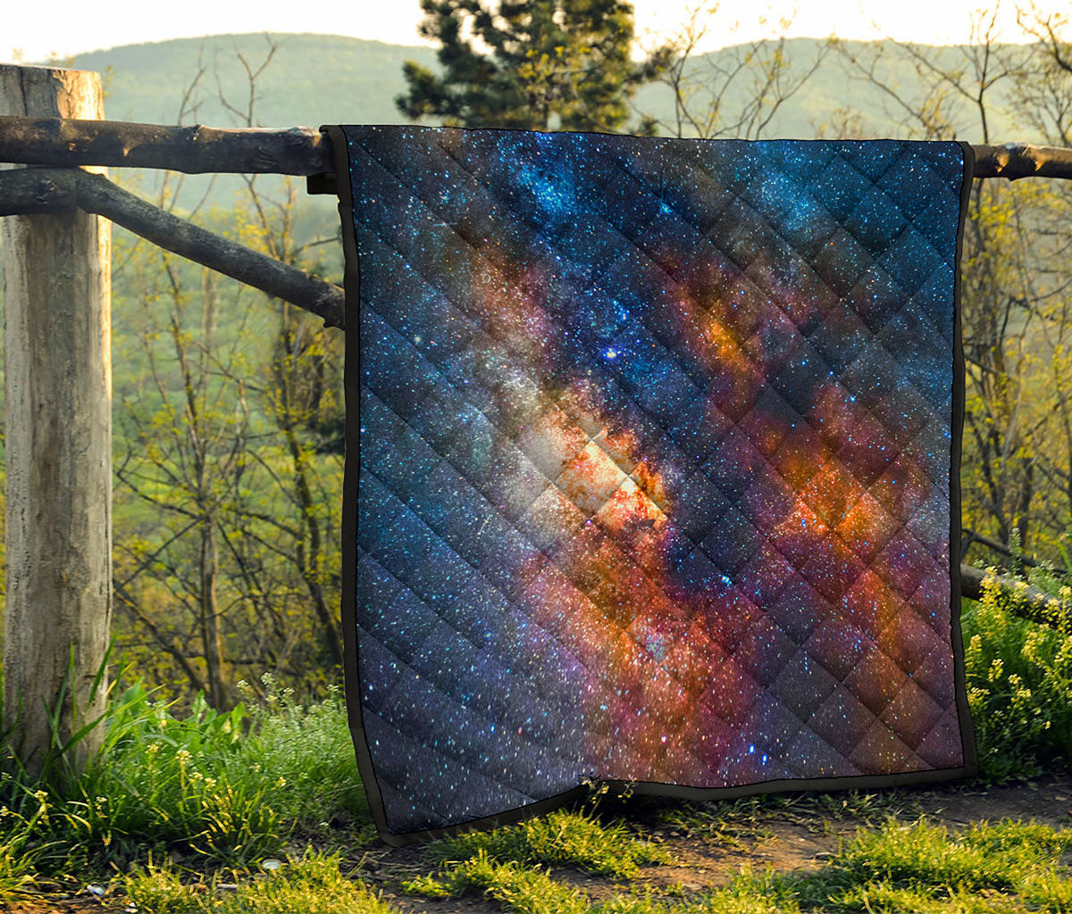 Milky Way Universe Galaxy Space Print Quilt